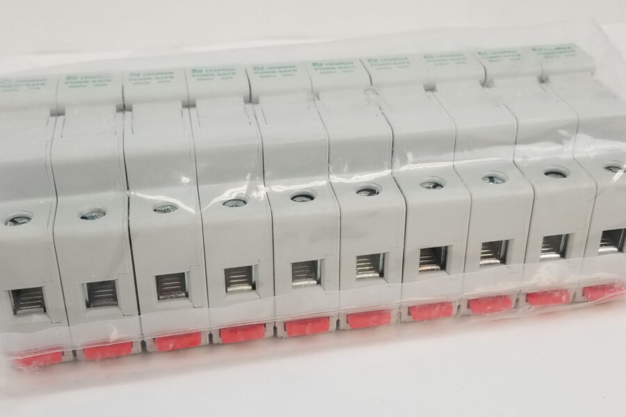 NEW Listing! FREE EXPEDITED PRIORITY MAIL Shipping! 5pc Littelfuse LPSC0002Z Fuse Holders 30A 600V 2-Pole POWR-SAFE Box of 5