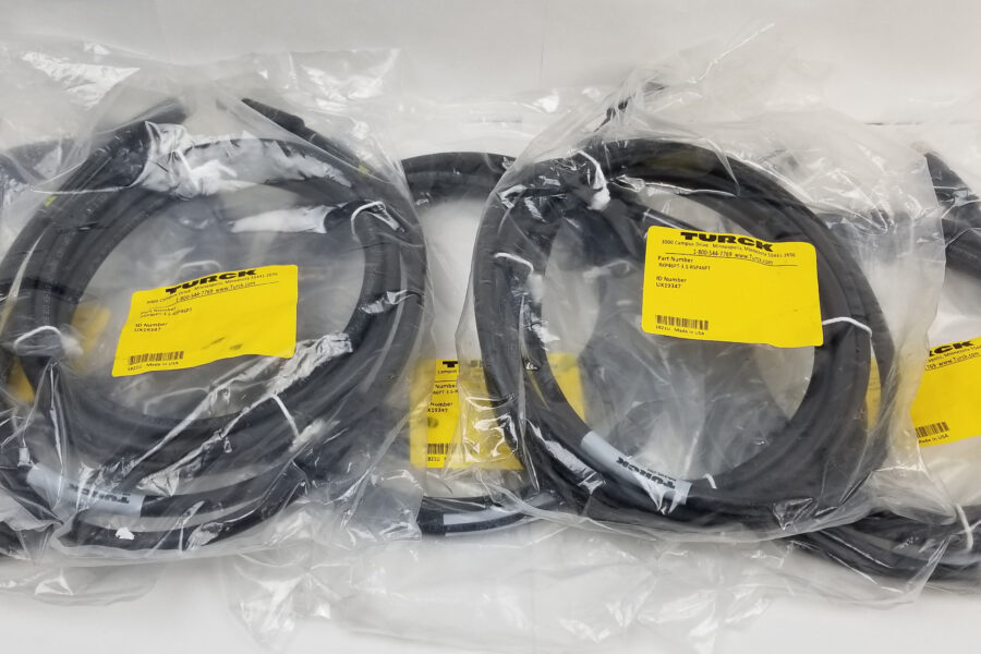 NEW Listing! FREE EXPEDITED PRIORITY MAIL Shipping! 5 Turck Cordset RKP46PT-3.5-RSP46PT 4Pin M12 Male to M12 Female 3.5m Black PVC