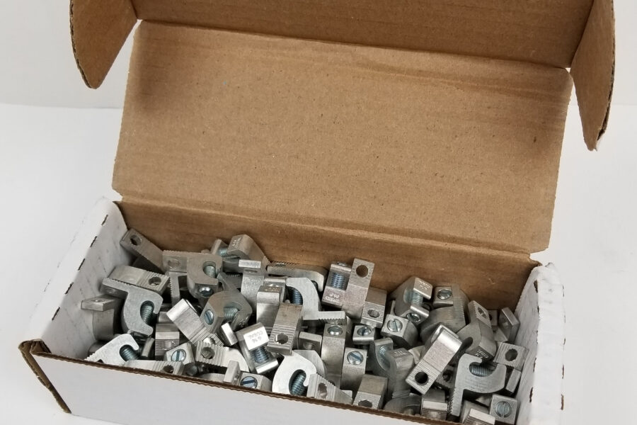 NEW Listing! FREE EXPEDITED PRIORITY MAIL Shipping! 100 BURNDY BGBL4 Lay-in Lug Aluminum 4-14AWG 1/4″ Stud Tin Plated BGBL-4 NEW