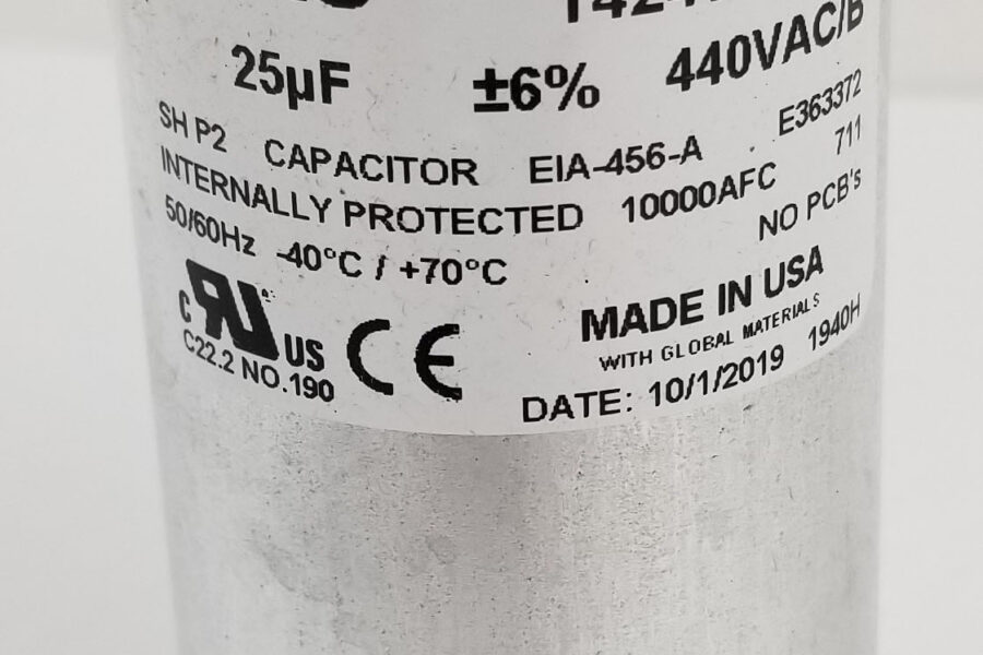 NEW Listing! FREE EXPEDITED PRIORITY MAIL Shipping! Mars 14240 800P256H44M36A4X HVAC Motor Run Capacitor 25 MFD 440 Volts 6% 50/60Hz