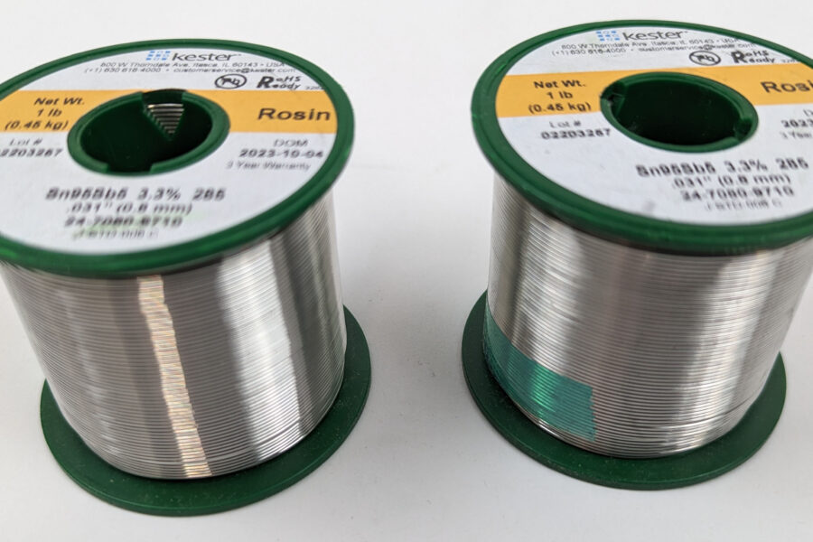 NEW Listing! FREE EXPEDITED PRIORITY MAIL Shipping! 2 Kester Lead-Free Solder .031″ 95%Tin 5%Antimony 3.3% 285Flux 24-7080-9710 NEW