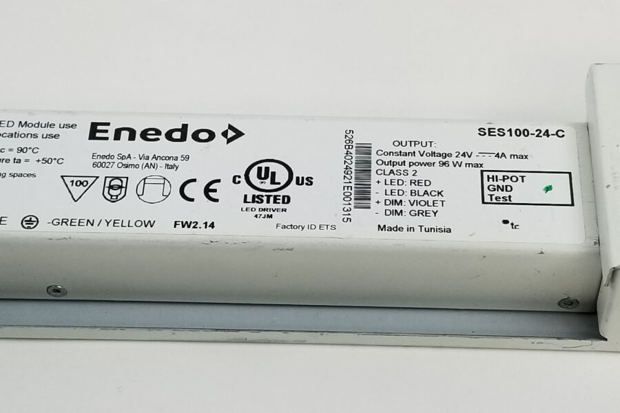 NEW Listing! FREE EXPEDITED PRIORITY MAIL Shipping! Enedo SES100-24-C LED Driver 100W 120-277VacIn 24Vdc 4AOut 0-10V PWM Dimming NEW
