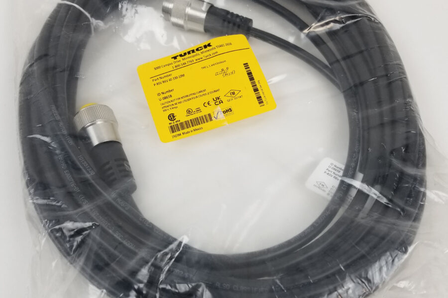 NEW Listing! FREE EXPEDITED PRIORITY MAIL Shipping! Turck Cordset P-RSV RKV 40-330-10M 4Pin Male to Female 10m PVC Black 600V 9A NEW
