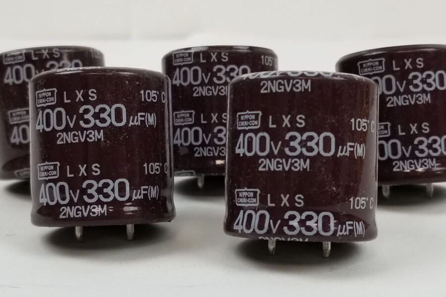 NEW Listing! FREE Shipping! Electrolytic Capacitor 330uF 400V Nippon Chemi-Con ELXS401VSN331MR30S 5pcs NEW
