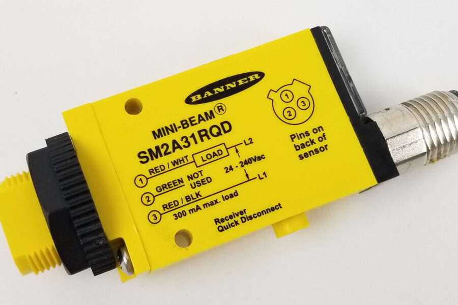 NEW Listing! FREE EXPEDITED PRIORITY MAIL Shipping! Banner SM2A31RQD Mini-Beam Photoelectric Receiver Sensor 26846 3m Range SPST NEW