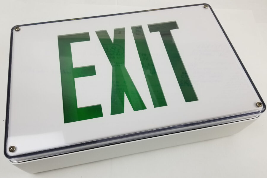 NEW Listing! FREE EXPEDITED PRIORITY MAIL Shipping! Evenlite CDW-AC-G-1-WW-CN LED EXIT Sign Green Letters Die Cast 120/277Vac NEW