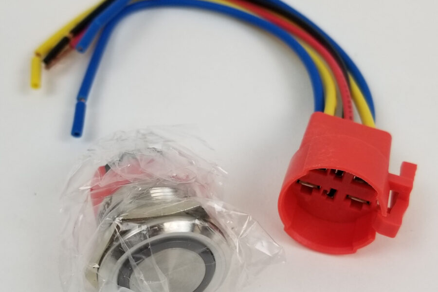 NEW Listing! FREE Shipping! Apiele GQ22AF-11EZ-Blue-12T Switch Pushbutton SPDT Panel Mount Blue 22mm 10A NEW