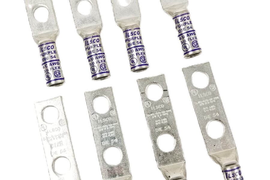 NEW Listing! FREE EXPEDITED PRIORITY MAIL Shipping! 8 nVent Ilsco CLWD-4/0-12-134 2-Hole Lug Copper Connector Straight 4/0AWG NEW