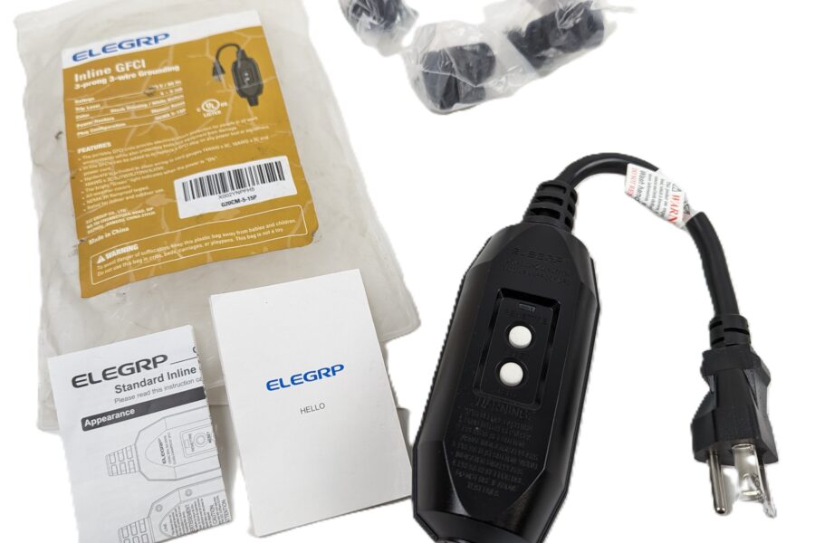 NEW Listing! FREE Shipping! ELEGRP G20CM-5-15P GFCI Plug Replacement Assembly Manual Reset 15A 3 Wires  NEW