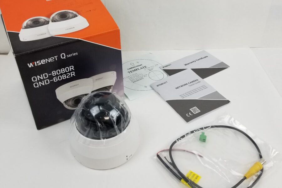 NEW Listing! FREE EXPEDITED PRIORITY MAIL Shipping! Hanwha Techwin QND-6082R1 2MP 30fps Indoor Day Night Dome IP PoE Camera, IR, NEW