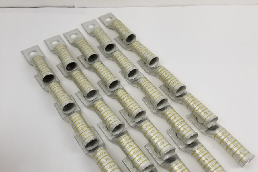 More Inventory! FREE EXPEDITED PRIORITY MAIL Shipping! 25 BURNDY YA30TC12FXB 1-Hole Lug Copper Compression Connector Straight 250KCMIL