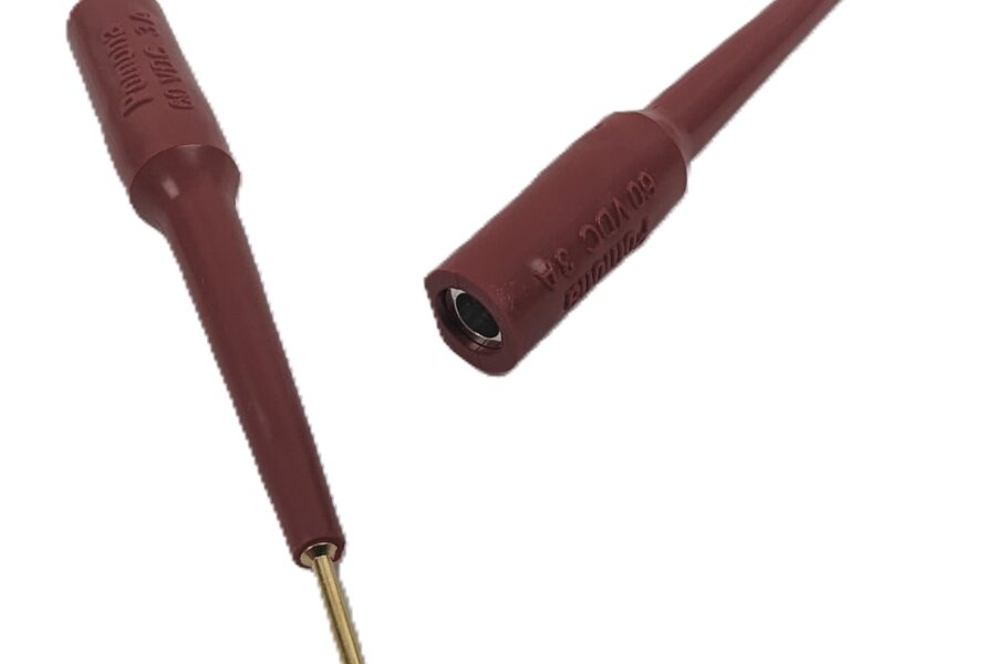 NEW Listing! FREE EXPEDITED PRIORITY MAIL Shipping! 420 Pomona 3563-2 Adapter Test Pin 0.063″ to Banana Jack Red Insulated 2500V NEW