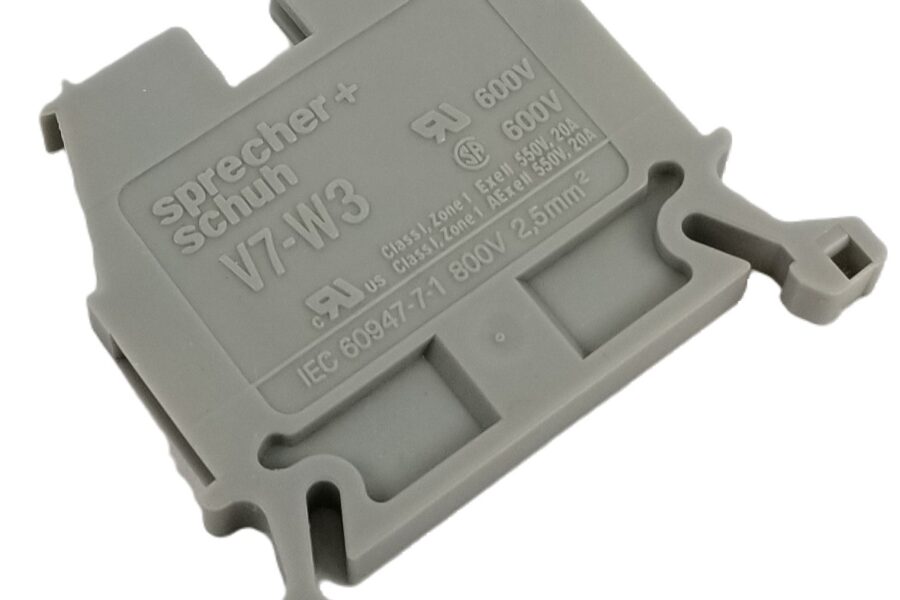 NEW Listing! FREE Shipping! 50 Sprecher+Schuh V7-W3 Terminal Block Feed-Thru 2 Position Gray 14-30 AWG NEW