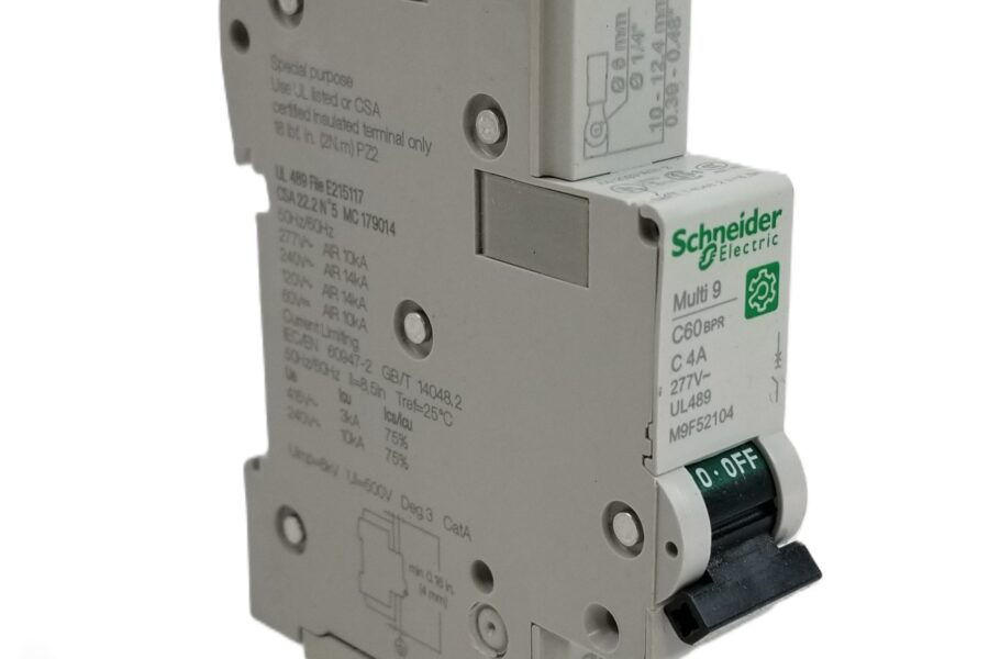 NEW Listing! FREE EXPEDITED PRIORITY MAIL Shipping! Schneider M9F52104 Circuit Breaker Thermomagnetic 4A 1P 277Vac C60BPR Ccurve NEW