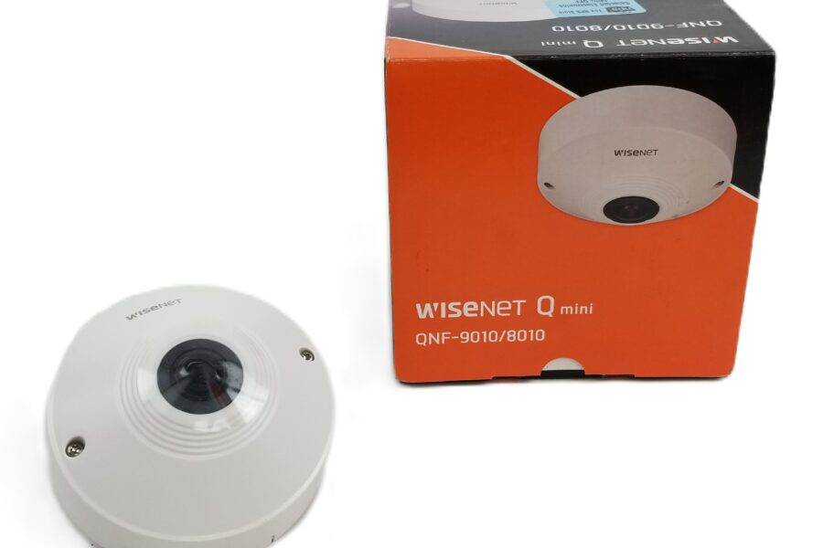 NEW Listing! FREE EXPEDITED PRIORITY MAIL Shipping! Hanwha Techwin QNF-8010 6MP Indoor 360 Fisheye Dome Wisenet Camera 30fps NEW