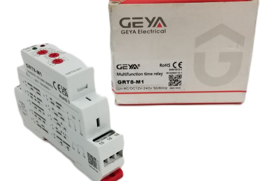 NEW Listing! FREE Shipping! GEYA GRT8-M1 Relay Multifunction Time Relay AC/DC 12V-240V 16A DIN Rail Mnt NEW
