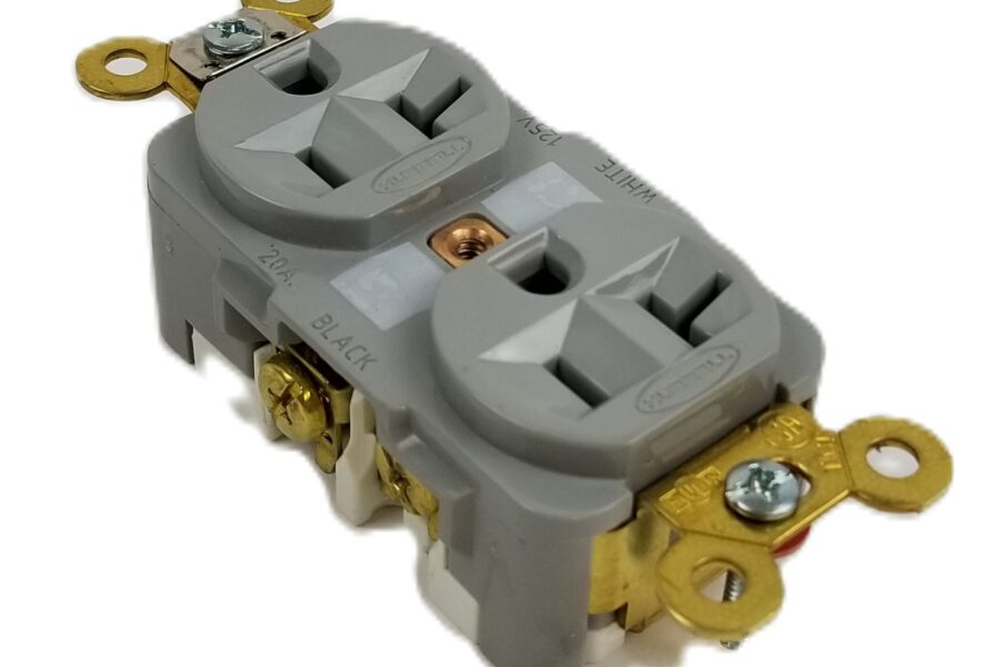 NEW Listing! FREE Shipping! Hubbell HBL5362GY Duplex Receptacle Gray 20A 125V 2Pole 3W Grounding 5-20R NEW