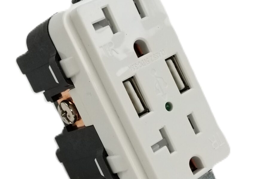 NEW Listing! FREE EXPEDITED PRIORITY MAIL Shipping! Hubbell USB20X2W USB Charger Duplex Receptacle Tamper Resistant White 20A 125V