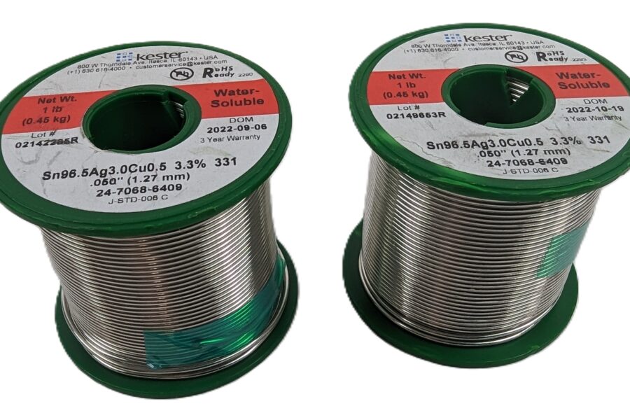 NEW Listing! FREE EXPEDITED PRIORITY MAIL Shipping! 2 Kester 24-7068-6409 Silver Solder .050″ SAC305 96.5%Sn 3%Ag .5%Cu 3.331 Flux