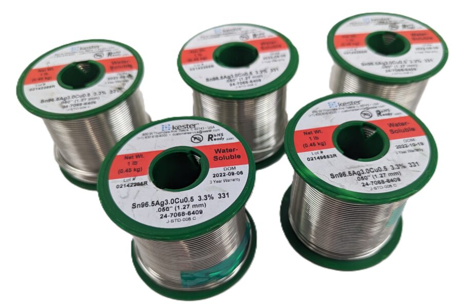 NEW Listing! FREE EXPEDITED PRIORITY MAIL Shipping! 5 Kester 24-7068-6409 Silver Solder .050″ SAC305 96.5%Sn 3%Ag .5%Cu 3.331 Flux
