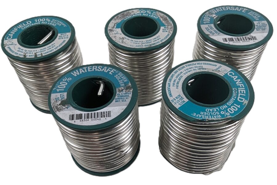 NEW Listing! FREE EXPEDITED PRIORITY MAIL Shipping! 5lbs Canfield 100% Watersafe Lead Free .125in Dia. Silver Solder 85310