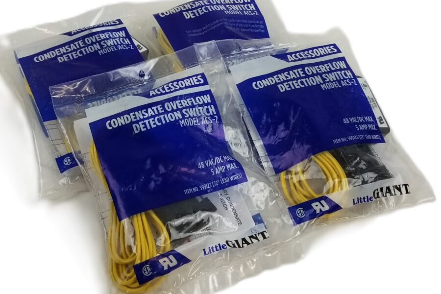 NEW Listing! FREE EXPEDITED PRIORITY MAIL Shipping! 4 Little Giant ACS-2 599123 Condensate Overflow Detection Switch 48Vac/Vdc NEW