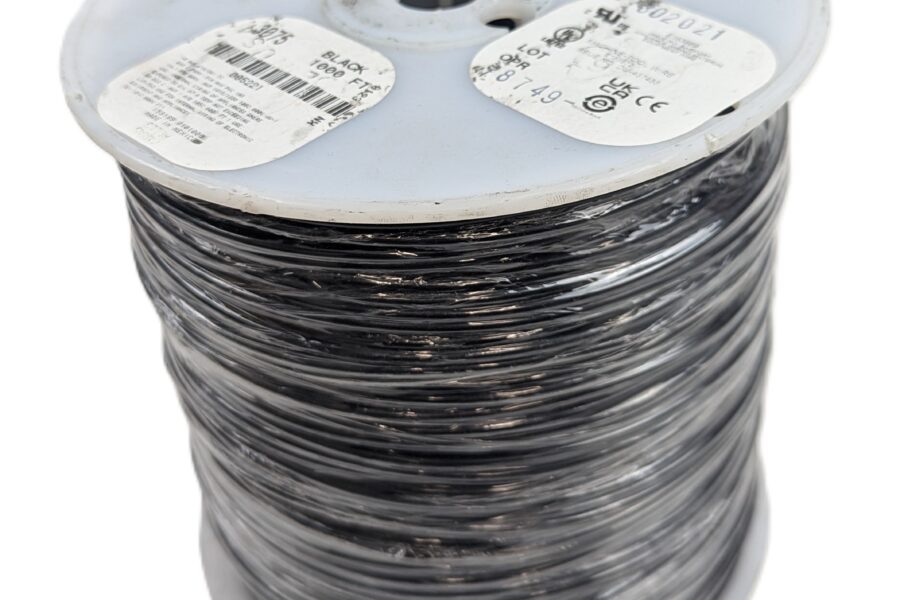 NEW Listing! FREE Shipping! 1000′ Alpha 3075 BK001 18AWG Stranded HookUp Wire Black PVC UL1015/1230 600V NEW