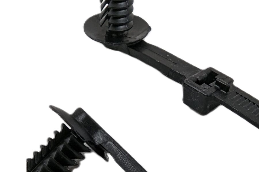 NEW Listing! FREE EXPEDITED PRIORITY MAIL Shipping! 500 Avery Dennison 20160-0 25mm Lift Offset Fir Tree Cable Ties Black 1.5″ Dia.