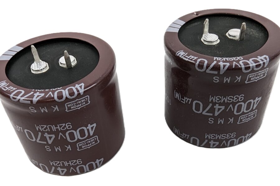 NEW Listing! FREE Shipping! 2 Electrolytic Capacitor 470uF 400V 20% Nippon Chemi-Con EKMS401VSN471MA30S NEW