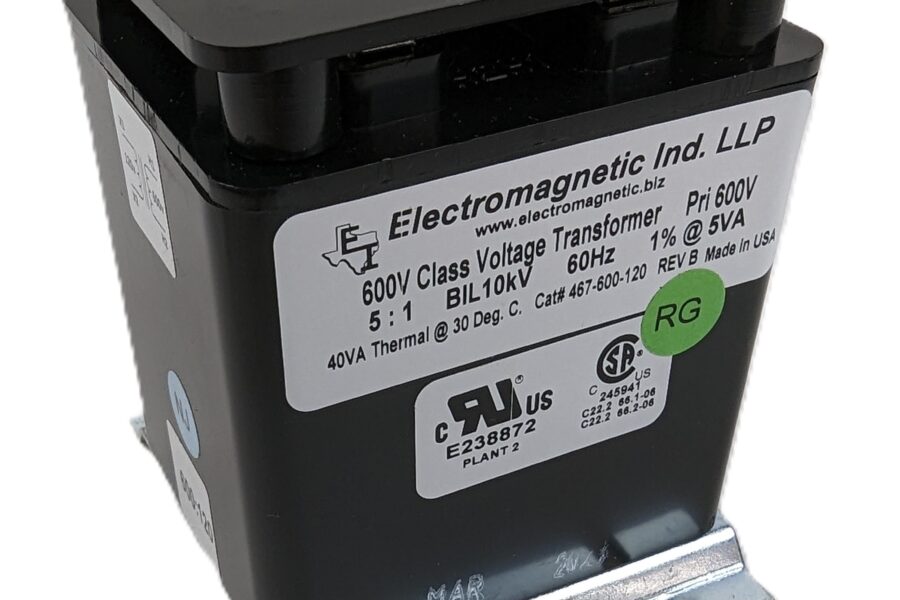 NEW Listing! FREE EXPEDITED PRIORITY MAIL Shipping! Electromagnetic 467-600-120 Voltage Transformer 600VacPRI 120VacSec Single Phase