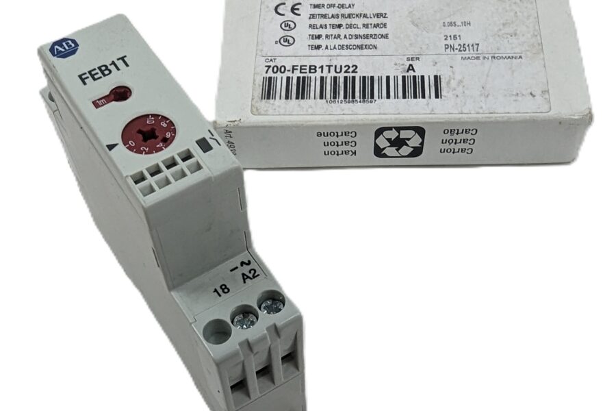 NEW Listing! FREE Shipping! Allen-Bradley 700-FEB1TU22 Timing Relay Off-Delay 1NO Input:24Vdc 110-240Vac NEW