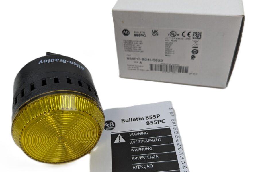 NEW Listing! FREE EXPEDITED PRIORITY MAIL Shipping! Allen-Bradley 855PC-B24LE822 Sounder w/Yellow LED 24V Rockwell Automation NEW