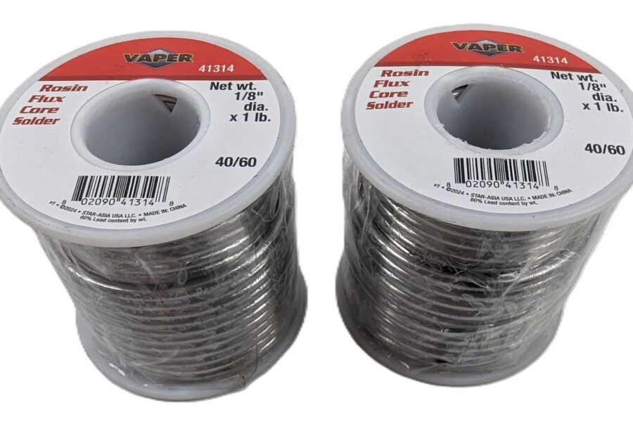 NEW Listing! FREE EXPEDITED PRIORITY MAIL Shipping! 2lb Titan Vaper 41314 Rosin Flux Core Solder 40/60 .125inch 3.175mm Diameter NEW