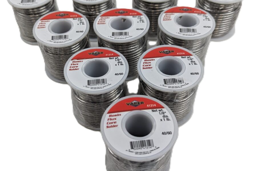 NEW Listing! FREE EXPEDITED PRIORITY MAIL Shipping! 10lb Titan Vaper 41314 Rosin Flux Core Solder 40/60 .125inch 3.18mm Diameter NEW
