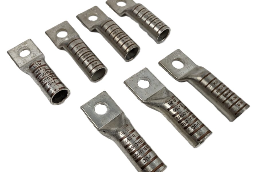 NEW Listing! FREE EXPEDITED PRIORITY MAIL Shipping! 7 Penn-Union BBLU-050 1Hole Copper Brown Compression Lug Connector 500 KCMIL NEW