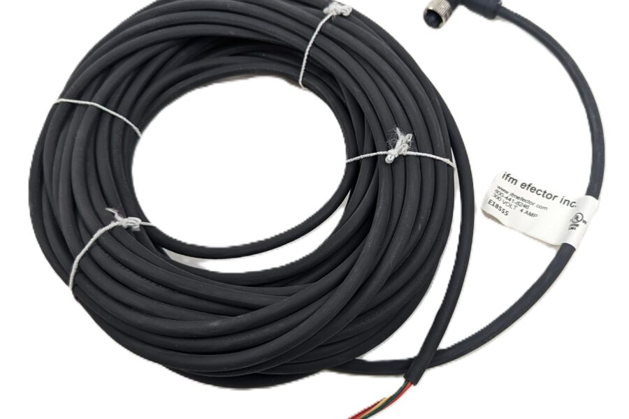 NEW Listing! FREE EXPEDITED PRIORITY MAIL Shipping! IFM Efector E18555 Cable Cordset Female 5-Pin Connector 22AWG 4A 300V 55ft NEW