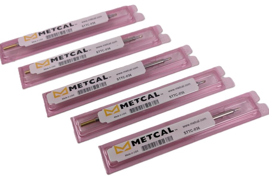 NEW Listing! FREE EXPEDITED PRIORITY MAIL Shipping! 5 Metcal STTC-836 Soldering Tip Cartridge Chisel 30degrees 2.5mm Tip Size NEW