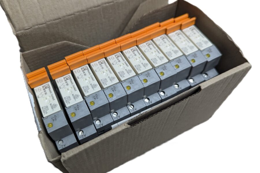NEW Listing! FREE EXPEDITED PRIORITY MAIL Shipping! 10 Phoenix Contact 2967060 Relay Module DPDT 8A 24Vdc PLC-RSC- 24DC/21-21 NEW