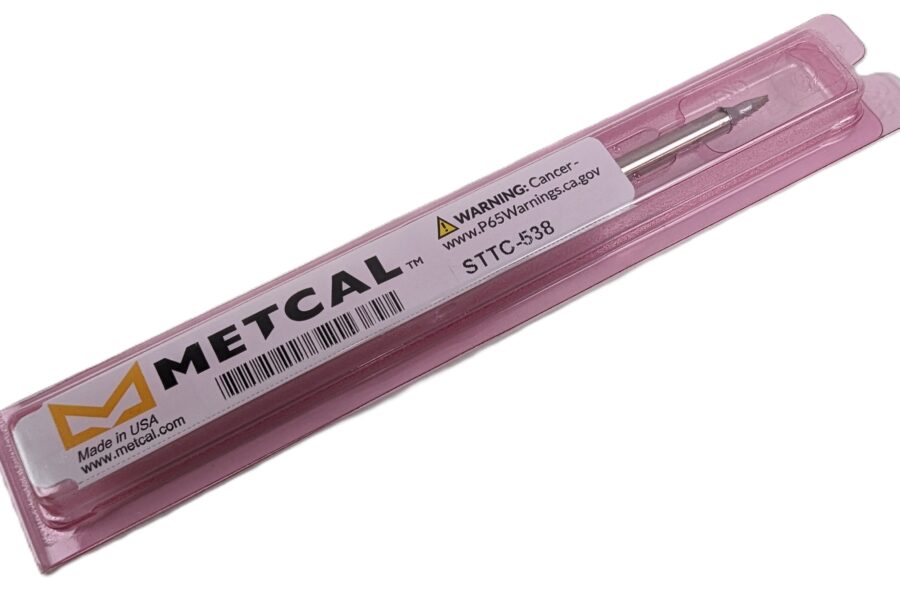 NEW Listing! FREE EXPEDITED PRIORITY MAIL Shipping! Metcal STTC-538 Soldering Tip Cartridge Chisel 30degrees 1.5mm Tip Size 302C NEW