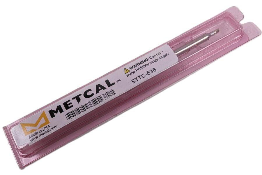 NEW Listing! FREE EXPEDITED PRIORITY MAIL Shipping! Metcal STTC-536 Soldering Tip Cartridge Chisel 30degrees 2.5mm Tip Size NEW