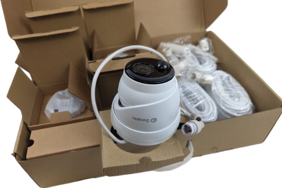 NEW Listing! FREE EXPEDITED PRIORITY MAIL Shipping! 4 Swann NHD-888MSD SRNHD-888MSDWB4 4K Dome Camera Thermal Sensing PIR Kit of 4 NEW