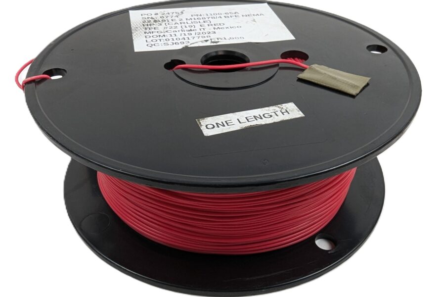 NEW Listing! FREE EXPEDITED PRIORITY MAIL Shipping! 1000ft 1100-65A PTFE 22AWG Hook-Up Wire 200C SPC Red M16878/4 BFE NEMA HP-3 NEW