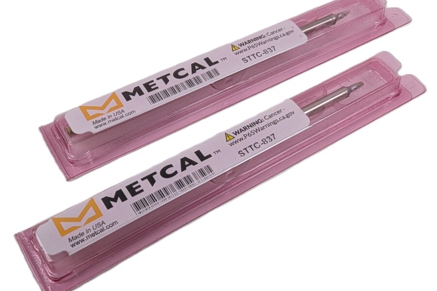 NEW Listing! FREE EXPEDITED PRIORITY MAIL Shipping! 2 Metcal STTC-837 Soldering Tip Cartridge Chisel 30degrees 1.78mm Tip Size NEW