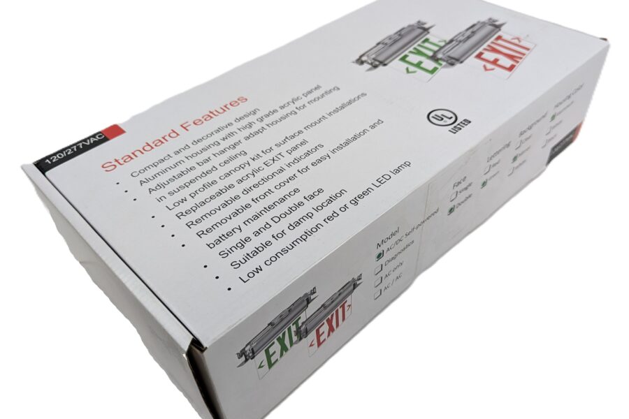 NEW Listing! FREE EXPEDITED PRIORITY MAIL Shipping! Thomas & Betts EMERGI-LITE PNG6 LED EXIT Sign Edge-Lit Green 120/277Vac NEW