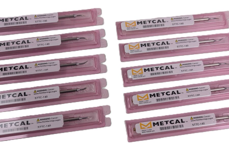 NEW Listing! FREE EXPEDITED PRIORITY MAIL Shipping! 10 Metcal STTC-140 Soldering Tip Cartridge Sharp Bent 30degrees .8mmTip Size NEW