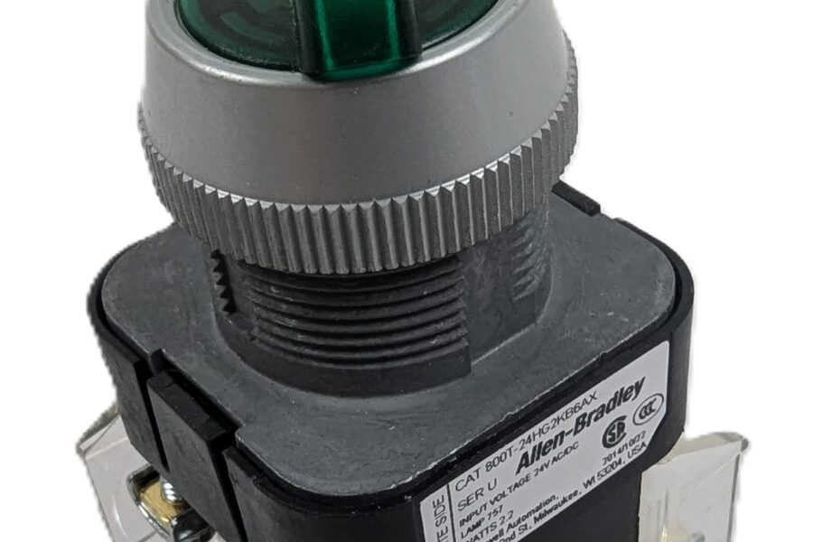 NEW Listing! FREE EXPEDITED PRIORITY MAIL Shipping! Allen-Bradley 800T-24HG2KB6AX 2-Positiion Illuminated Selector Switch 30mm NEW