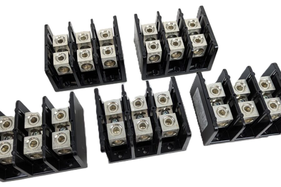 NEW Listing! FREE EXPEDITED PRIORITY MAIL Shipping! 5 Marathon 1433126 Power Terminal Block with Barriers 3 Position 600V 310A NEW