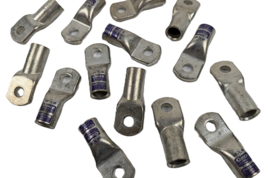 NEW Listing! FREE EXPEDITED PRIORITY MAIL Shipping! 14 Quickcable Magnalug 6430-050F Connector 1-Hole Lug Copper Purple 3/0AWG NEW