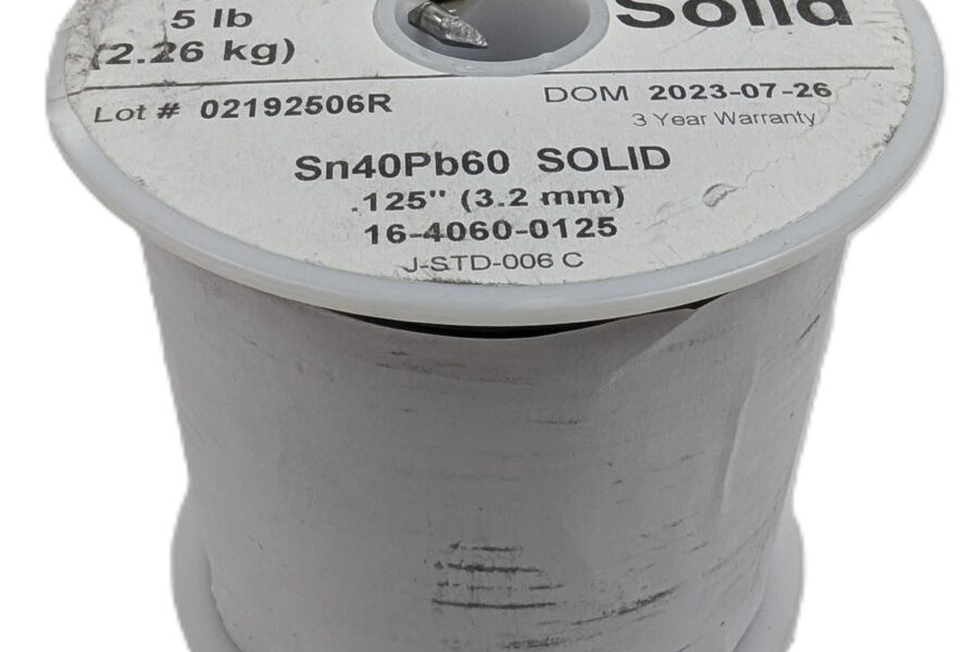 NEW Listing! FREE EXPEDITED PRIORITY MAIL Shipping! 5lb Kester Solder .125″ 3.2mm 40/60 Sn40 Pb60 Solid 8AWG 16-4050-0125 NEW