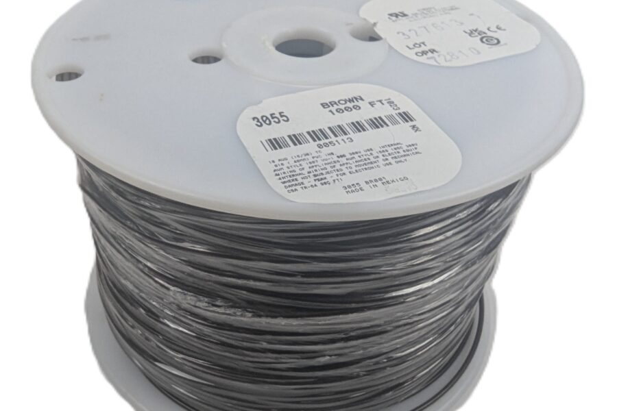 NEW Listing! FREE EXPEDITED PRIORITY MAIL Shipping! 1000′ Alpha 3055 BR001 18AWG Stranded HookUp Wire Brown PVC UL1007/1568 300V NEW